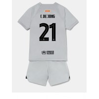 Barcelona Frenkie de Jong #21 Fotballklær Tredjedraktsett Barn 2022-23 Kortermet (+ korte bukser)